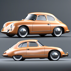 Studien einer KI zum Thema Porsche 356 | ORA